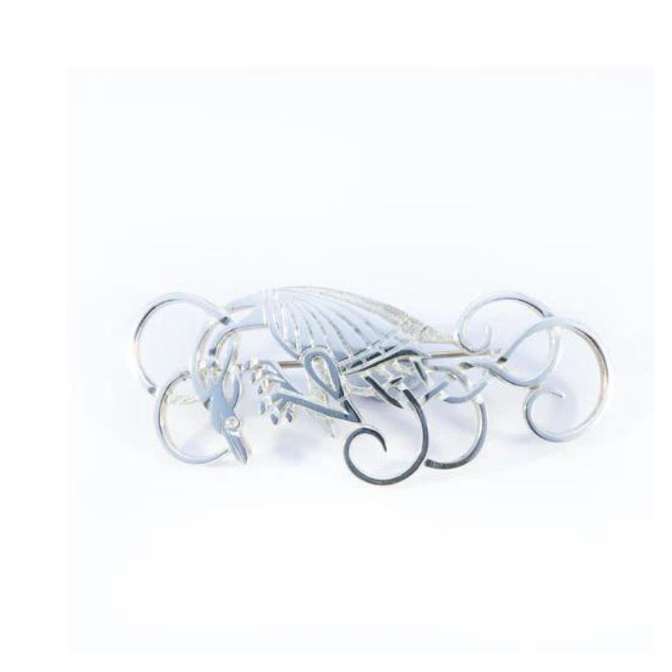 Celtic Heron Brooch