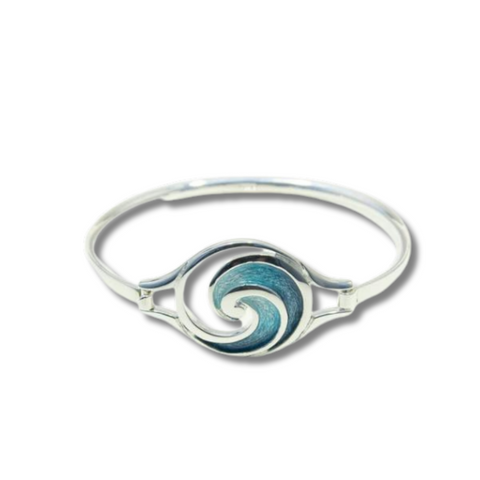 Sheila Fleet Pentland Bespoke Bangle- Lindisfarne Ocean Green