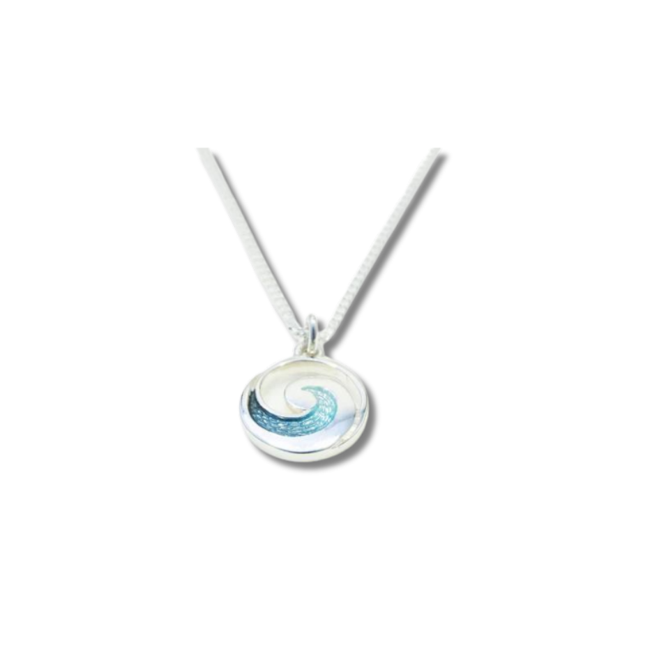 Sheila Fleet Pentland Bespoke Pendant- Lindisfarne Ocean Green