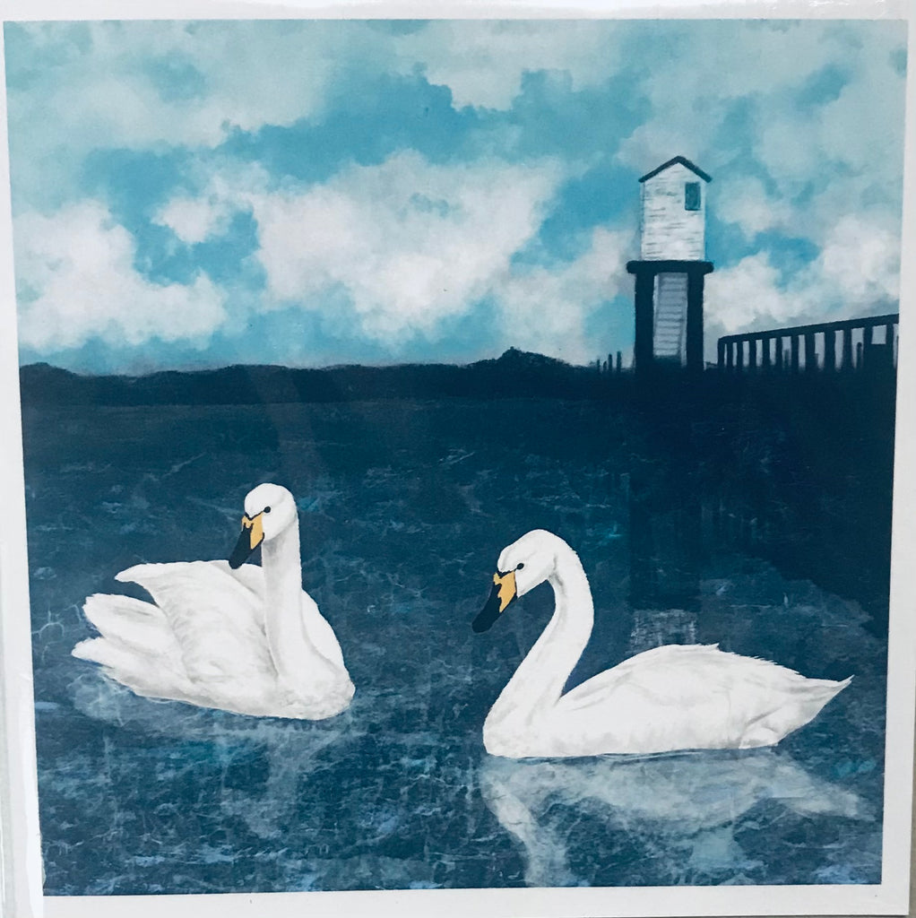 Card - swans