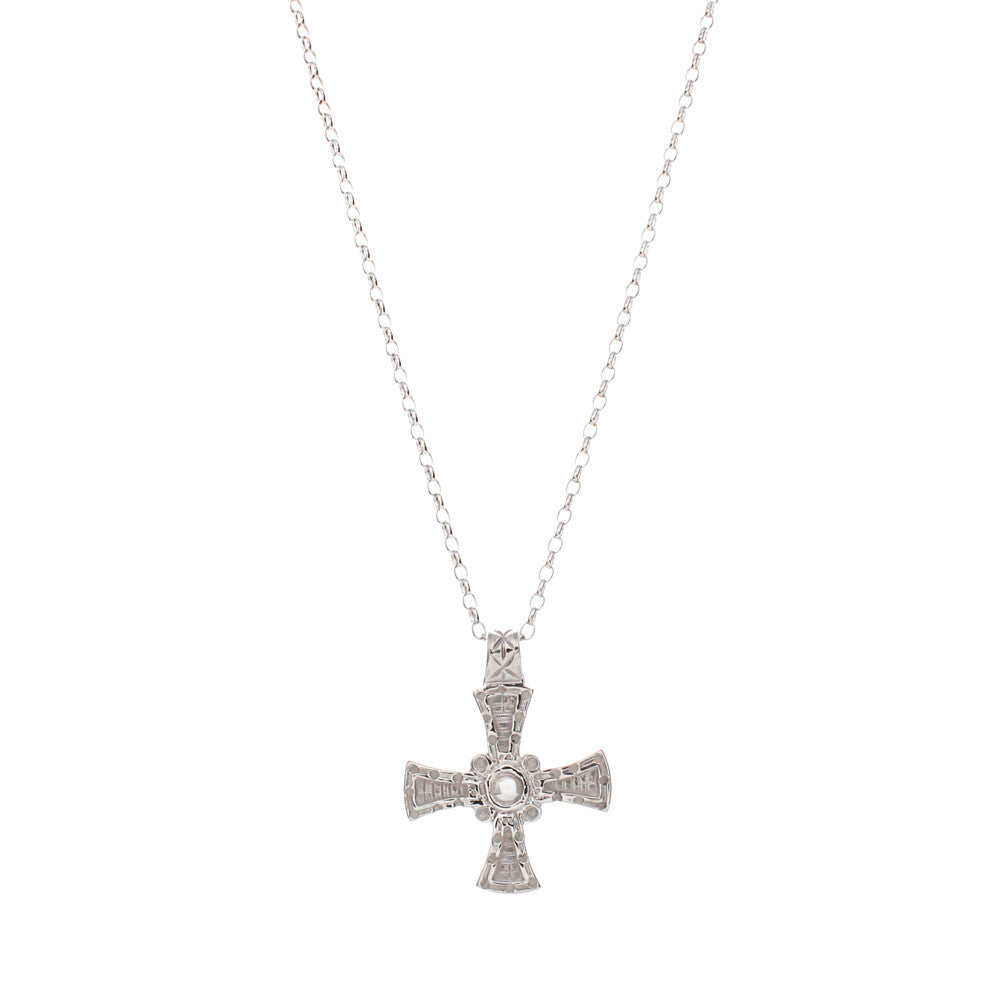 silver St. Cuthbert pendant - no stone