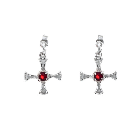 St Cuthberts cross Holy island  - Earrings