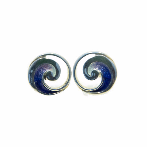 Sheila Fleet Pentland Bespoke Earrings- Lindisfarne Night Sky