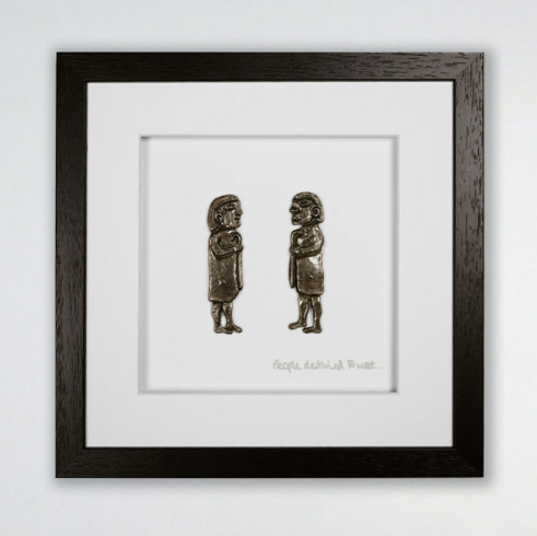 Resin wall hanging - People desitned to meet