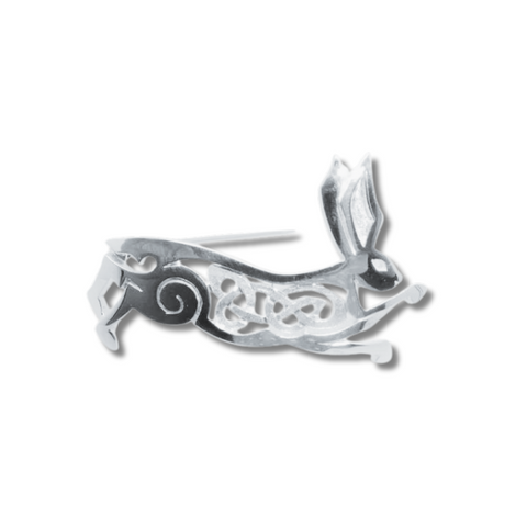 Celtic Leaping Hare brooch