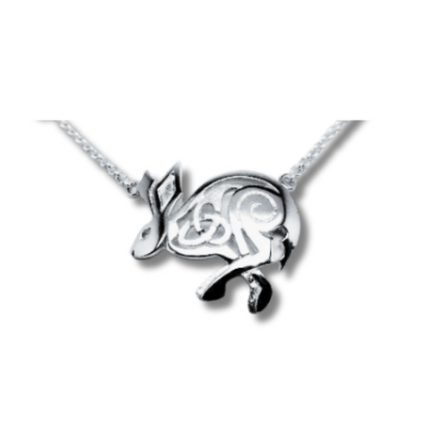 Celtic Silver Hare necklet