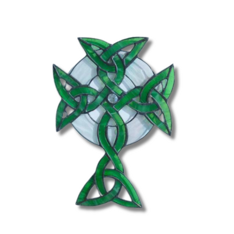 Stained Glass Celtic Cross