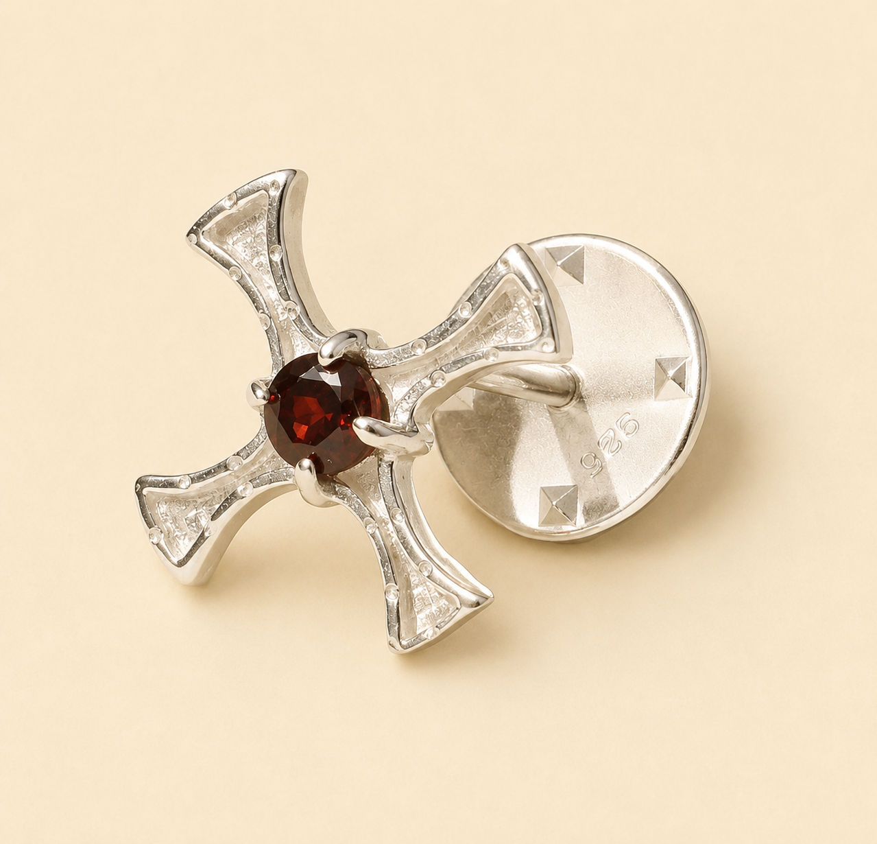 St Cuthberts Cross Holy Island  - Lapel Pin