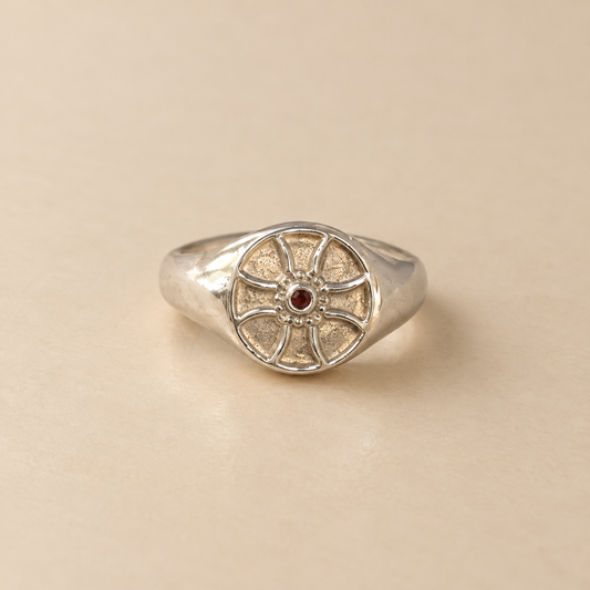 St Cuthberts Cross Holy Island  -  Signet Ring