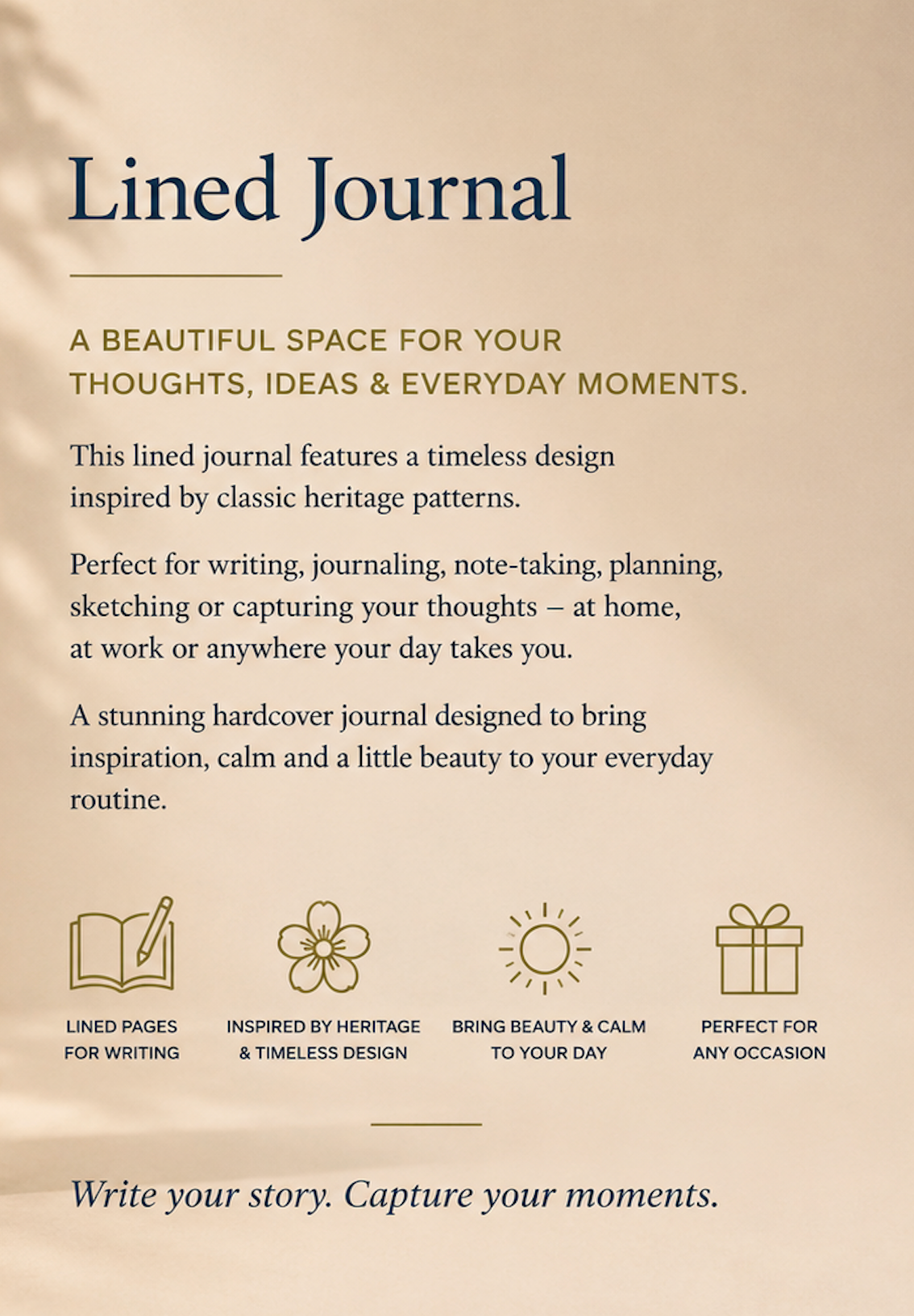 Botanical Heritage Lined Journal