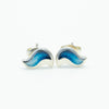 Sheila Fleet River Ripples Earrings- Dark Blue